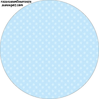 Light Blue with Polka Dots Toppers or Free Printable Candy Bar Labels.