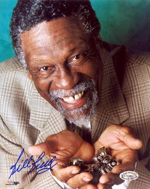 Legend Basketball Player Bill Russell Rings Collection | Sports Club Blog