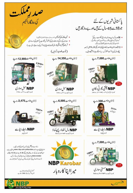 Apna Rozgar NBP Loan Scheme Latest Jobs 2020