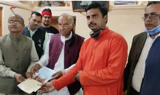 राम मंदिर निर्माण हेतु समाजसेवी बजरंगलाल तापड़िया का सराहनीय योगदान | #NayaSaberaNetwork