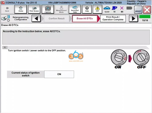 VNCI RNM Program 2020 Nissan TEANA ABS Module 18