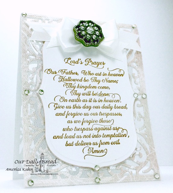 Stamps - Our Daily Bread Designs Lord's Prayer Script, ODBD Custom Dies: Vintage Flourish Pattern