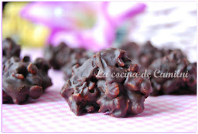 Rocas de chocolate negro y cereales (La cocina de Camilni)