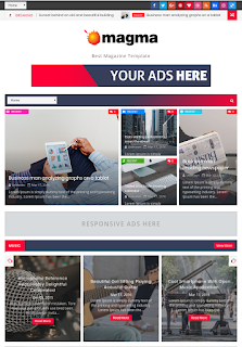 MAGMA RESPONSIVO MAGAZINE BLOGGER TEMPLATE