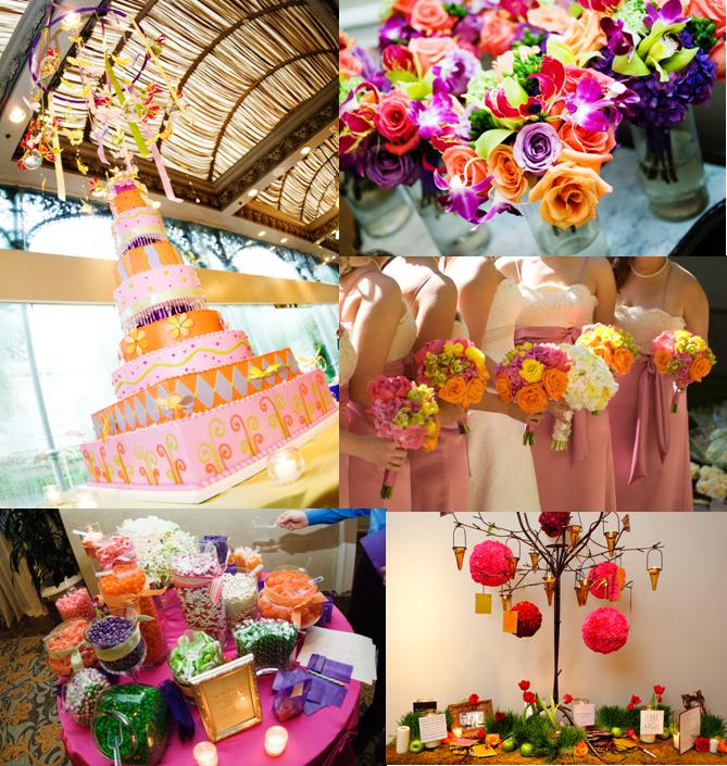 And look at these beautiful photos from a few of our past pink weddings