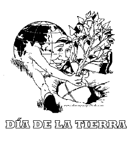 22 de abril, dibujo para pintar