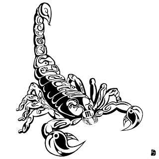 tribal tattoos scorpio zodiac sign