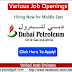 Dubai Petroleum - Job Vacancies