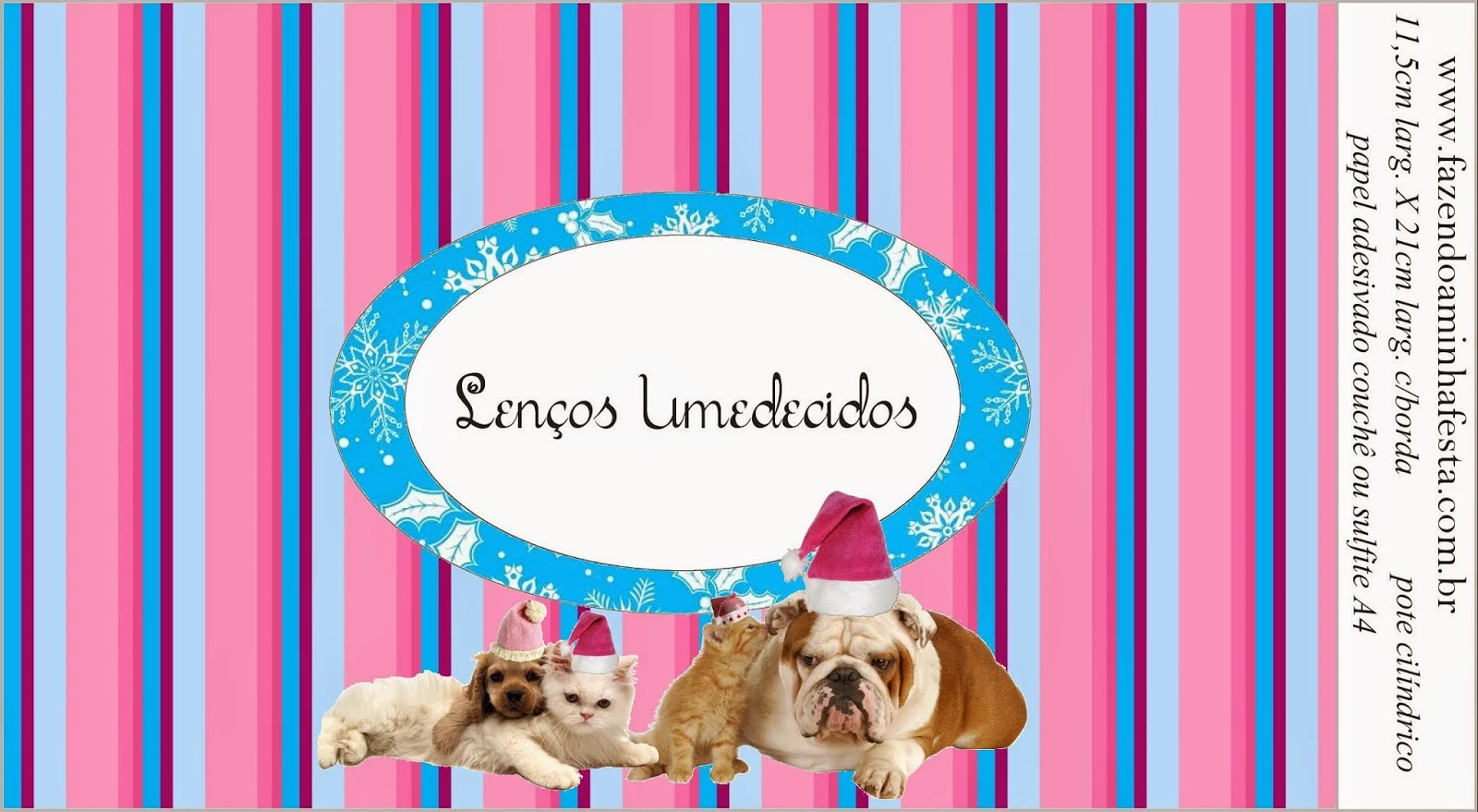 Etiquetas para Imprimir Gratis de Perro y Gato en Navidad. 