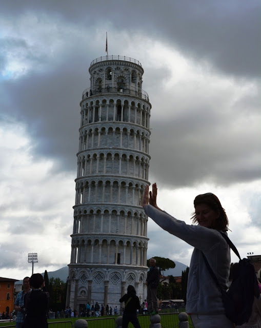 Leaning Tower of Pisa supporting