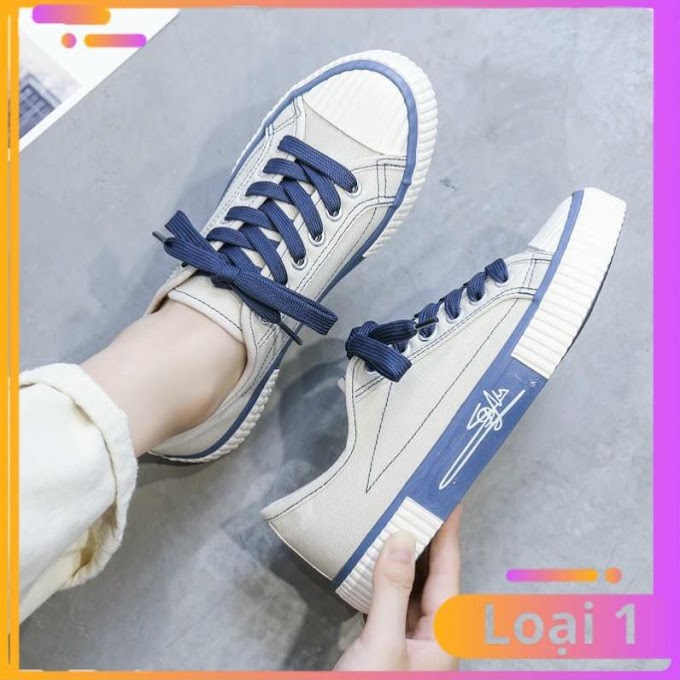 [FreeShip – hàng Auth] Free ship Giày thể thao nữ / giày sneaker nữ vải đẹp gót chữ kí hàng siêu hot