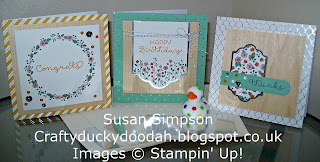 Stampin' Up! Susan Simpson Independent Stampin' Up! Demonstrator, Craftyduckydoodah!, Cottage Greetings Card Kit,