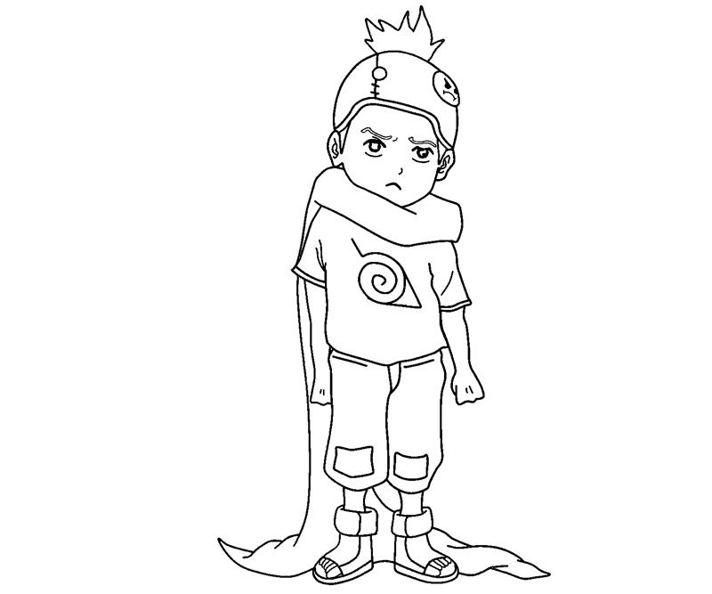 Printable Konohamaru Sarutobi 10 Coloring Page