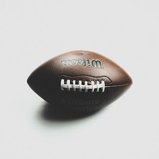 photo of a football on a white background.