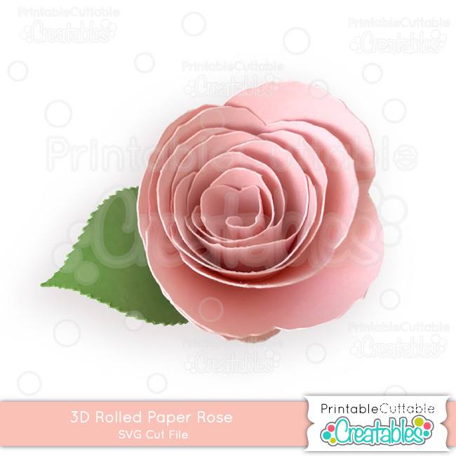 Download Four Free Rolled Paper Flower Silhouette Design Files Silhouette School