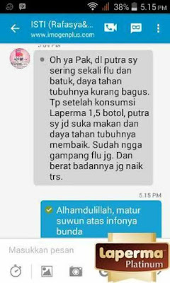 Testimoni laperma Platinum 6