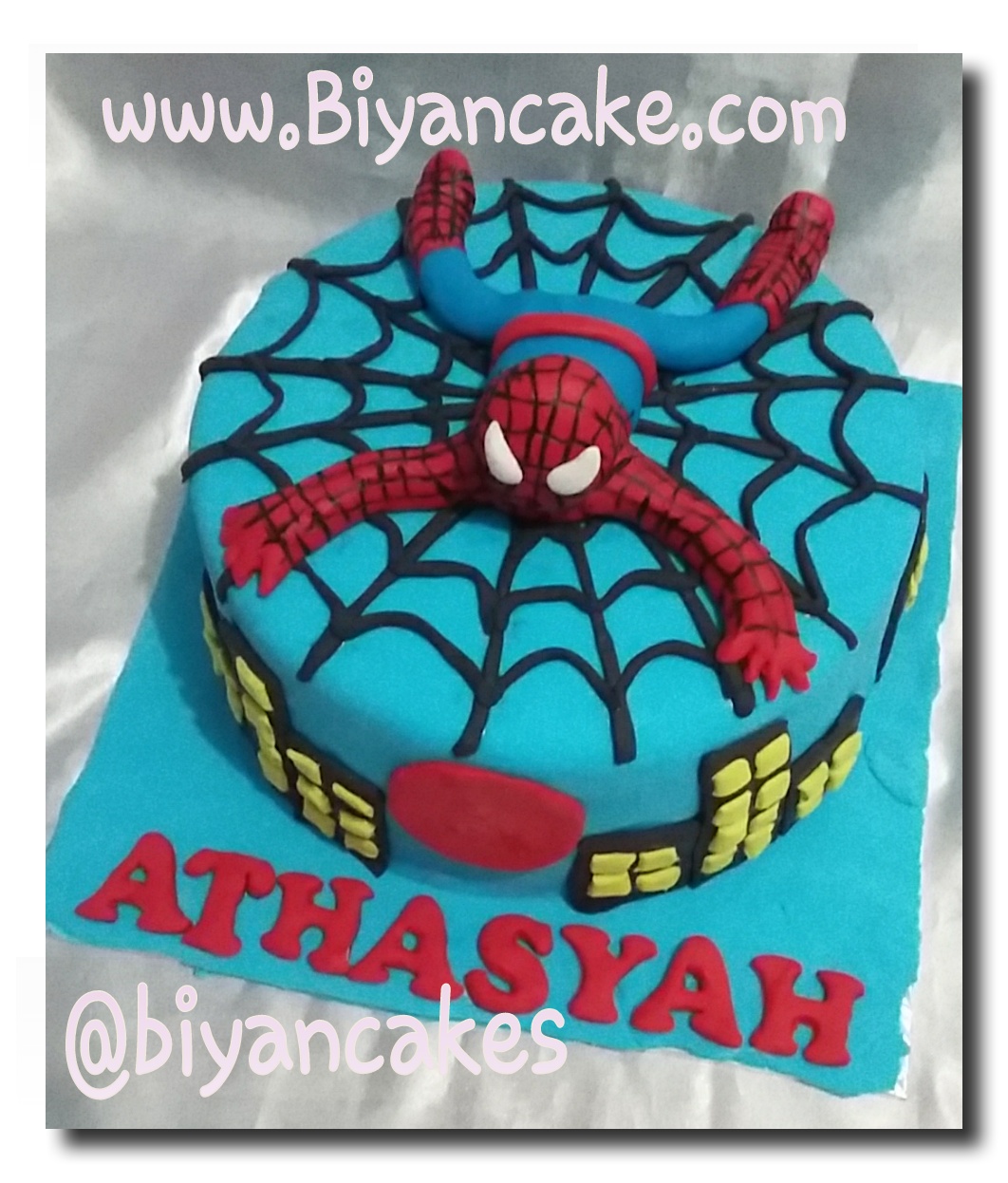 Kue Ulang Tahun Spiderman Biyan Cake