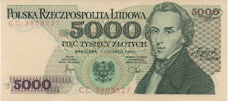 5,000 Zlotych 1-6-1982 P# 150a