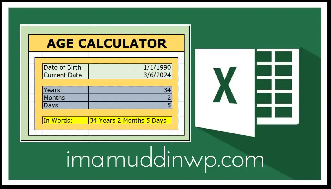 Age-Calculator- Excel-Sheet-imamuddinwp