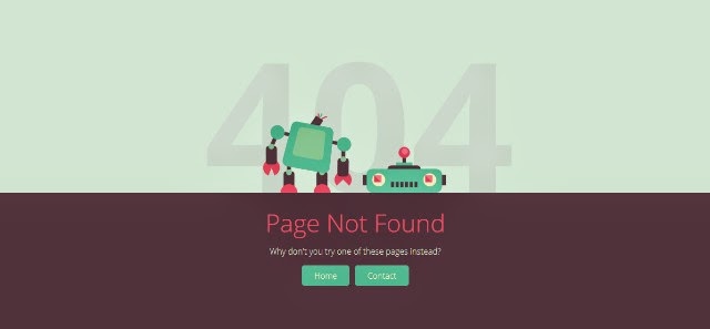 Brokebot - Animated SVG 404 Error Pages