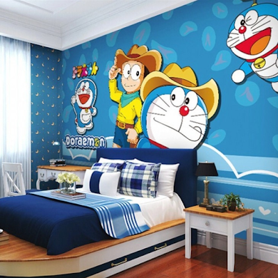 dekorasi kamar doraemon sederhana terbaru