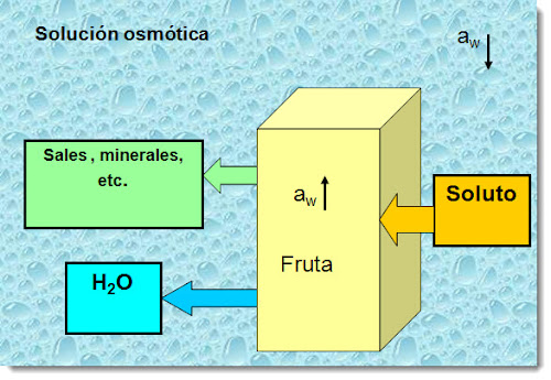 deshidratación osmótica