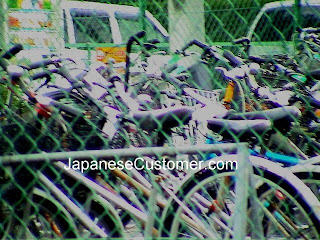Bicycle parking Lot Japan copyright peter hanami 2015