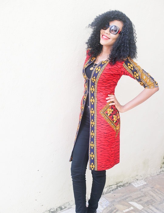 Simple-Long-Ankara-jacket-outfit