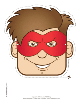 Free Printable Superheroe Mask.