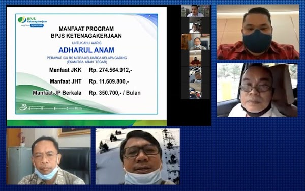 BPJAMSOSTEK Bayarkan Klaim Perawat Meninggal Akibat Tertular COVID-19