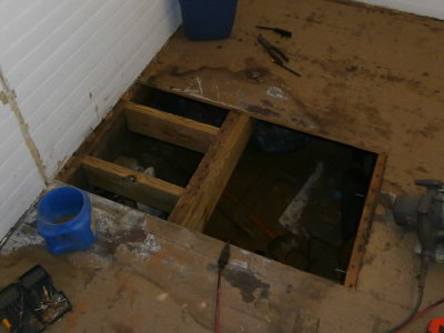 5 Acres &amp; A Dream: Fixing The Bathroom Floor