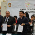 Medina Cabrera firma Convenio con dirigentes del Transporte Público