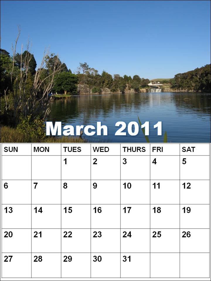calendar template for march 2011. MARCH 2011 CALENDAR TEMPLATE