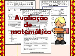 Avaliação de matemática 3 ano 