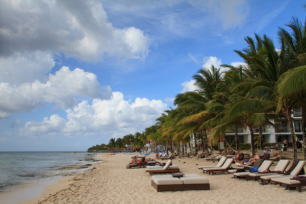 Wunderschöner Strand auf der zu Mexiko gehörenden Insel Cozumel