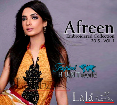 Afreen by Lala Embroidered S/S Collection 2015