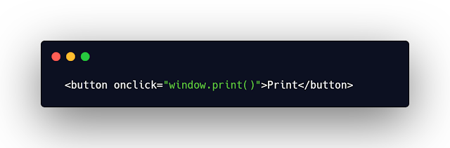 How To Print Webpage on Button Click With Javascript