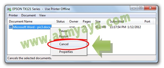   sebaiknya melaksanakan Print Preview terlebih dahulu untuk memastikan  bahwa dokumen telah  Ahli Matematika Cara Menghentikan/Membatalkan Proses Pencetakan (Print) Dokumen Microsoft Word