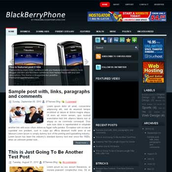 BlackBerryPhone blog template. template image slider blog. magazine blogger template style. wordpress theme to blogger. template video blog template. template gadget for blogger blog