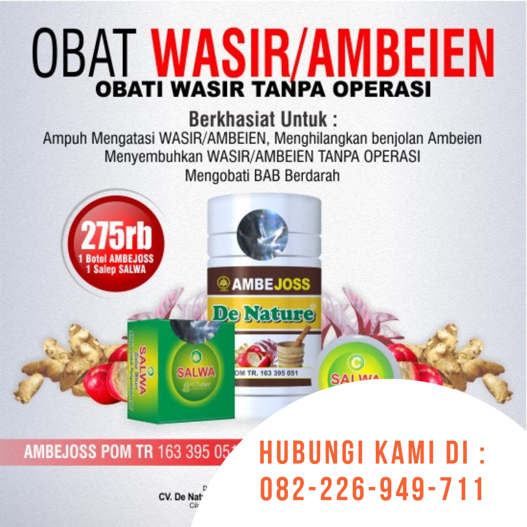 Agen De Nature Jual Ambejoss Salwa Obat Wasir Ambeien Di Sampang 082226949711