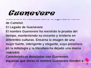 significado del nombre Guenevere
