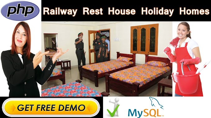 Management Railway Rest House Holiday Homes Project in PHP | MYSQL | HTML | CSS | BOOTSTRAP | AJAX | JQUERY