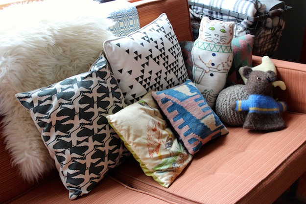 handmade pillows and plushies in ladies and gentlemen and R&L goods Jean Lee's home