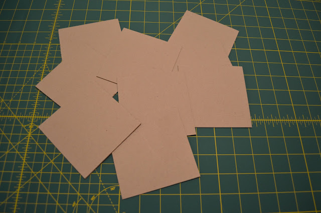 Square chipboard pieces, 3x3".