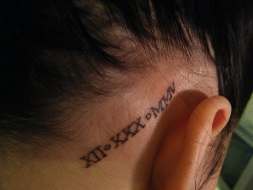 Roman Numeral Tattoos