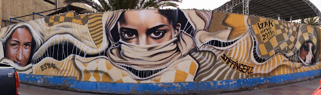 graffiti de izak y esec en antofagasta, chile