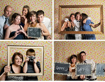  leigh's wedding reception photo booth wellalong with large frames 