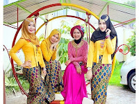 Model Baju Batik Kombinasi Setelan Rok Panjang