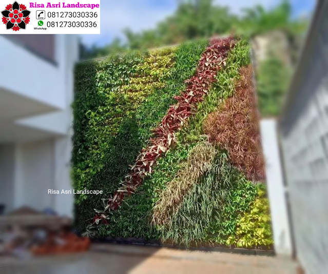 Risa Asri Landscape - Galeri Vertical Garden Tanaman Daun Asli & Palsu Atau Plastik Sintetis Artifisial