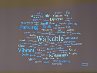 word cloud create from the survey results gathered by MAPC